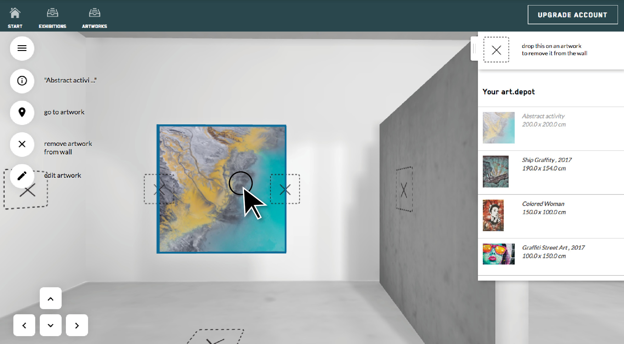 howto:  creation of a 3D exhibition