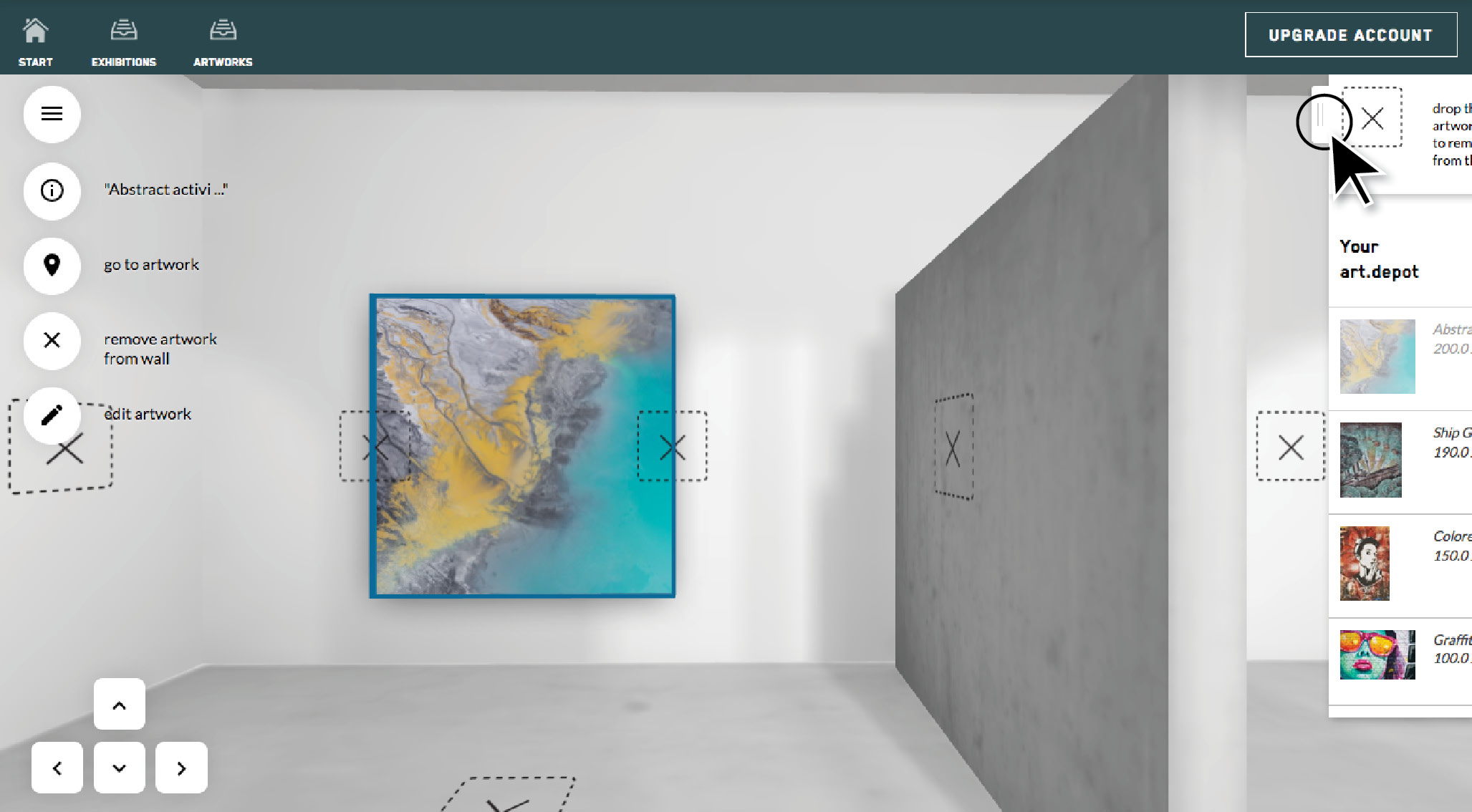 howto:  creation of a 3D exhibition